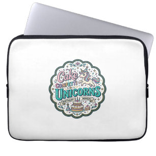 Funda Para Portátil Tarta de Unicornio Confeti Unicornios POD Lista Ar