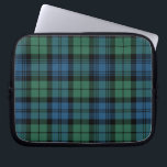 Funda Para Portátil Tartan Clan Campbell Plaid Green Blue Checkered<br><div class="desc">Clan Campbell tartan black blue brown green checkered design laptop sleeve for anyone who loves classic and elegant cover that's great to give your laptop somewhere comfy to lay down and reduce scratches Celebrate all things Scottish tradition with this cool Clan Campbell tartan print laptop sleeve TIP: Great to pair...</div>
