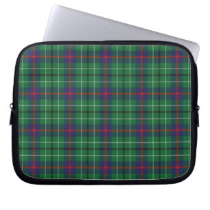 Funda Para Portátil Tartan Clan Duncan Plaid Green Purple Check