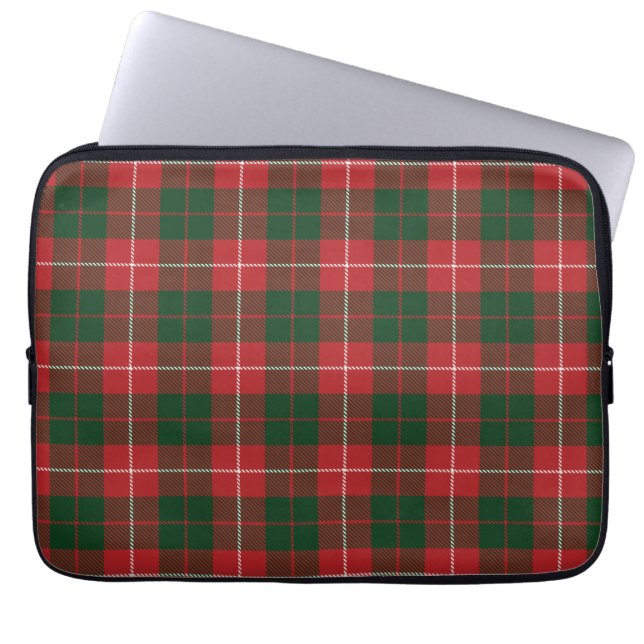 Funda Para Portátil Tartan Clan MacKinnon Plaid Red Green Checkered (Frente)