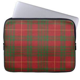 Funda Para Portátil Tartan Clan MacTavish Plaid Red Green Checkered