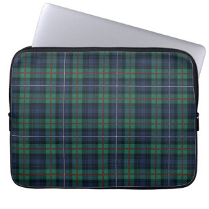 Funda Para Portátil Tartan Clan Robertson Plaid Green Purple Check