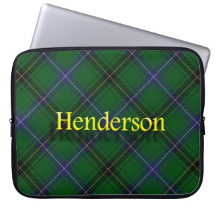 Funda Para Portátil Tartán del escocés de Henderson del clan