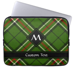 Funda Para Portátil Tartán verde, negro, rojo y blanco
