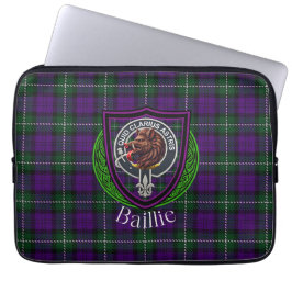Funda Para Portátil Tartan y Cresta del Clan Escocés Baillie 