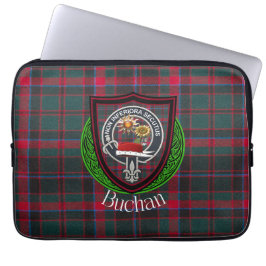 Funda Para Portátil Tartan y Cresta del Clan Escocés Buchan 