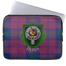 Tartan y Cresta del Clan Escocés Byres 