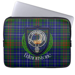 Funda Para Portátil Tartan y Cresta del Clan Escocés Edmonstone