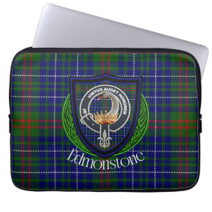 Funda Para Portátil Tartan y Cresta del Clan Escocés Edmonstone