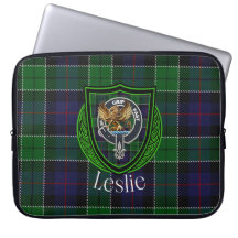 Tartan y Cresta del Clan Escocés Leslie