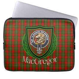 Funda Para Portátil Tartan y Cresta del Clan Escocés MacGregor