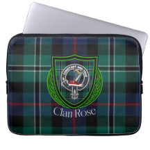 Tartan y Cresta del Clan Escocés Rose