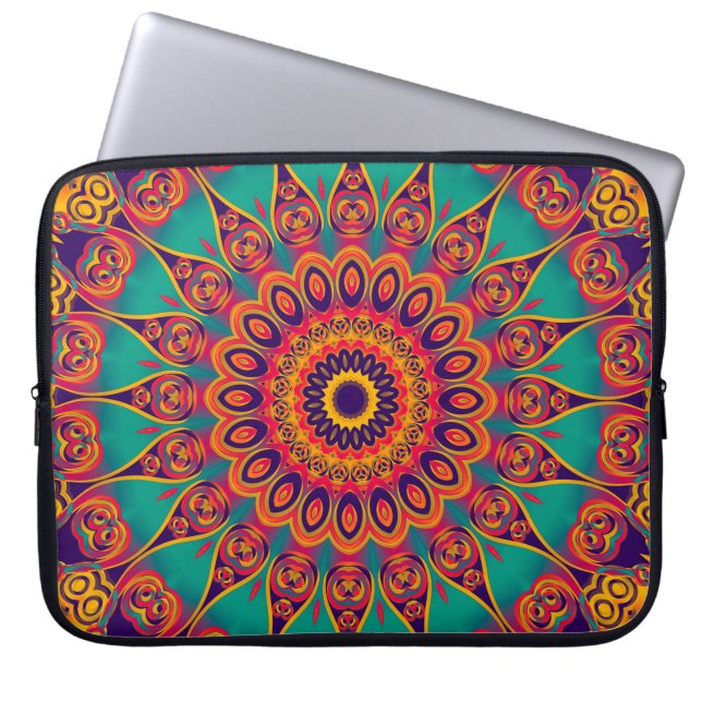 Funda Para Portátil Tattoo Kaleidoscope Fractal (Frente)