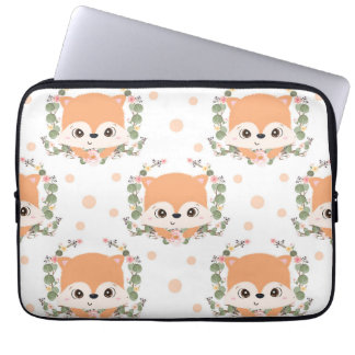 Funda Para Portátil Tatuaje De Hedgehog Y Flor
