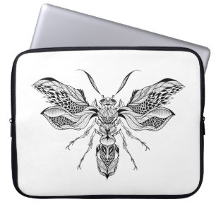 Funda Para Portátil Tatuaje de la Abeja-Avispa