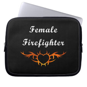 Funda Para Portátil Tatuaje femenino del bombero