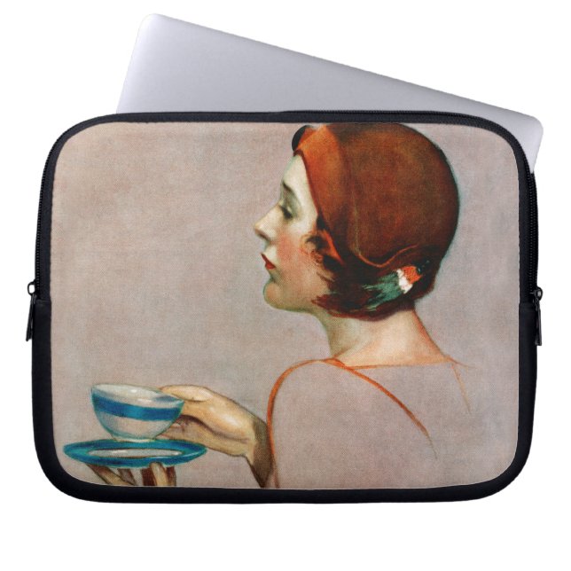 Funda Para Portátil Taza de Java (Frente)