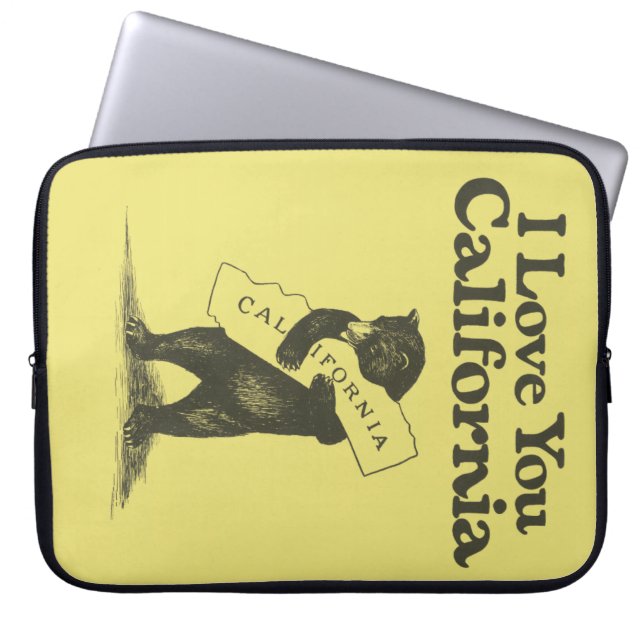 Funda Para Portátil Te amo California (Frente)