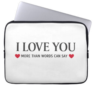 Funda Para Portátil Te Amo Más De Lo Que Las Palabras Pueden Decir