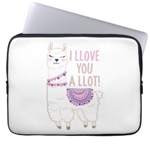 Funda Para Portátil Te amo mucho - Llama divertida