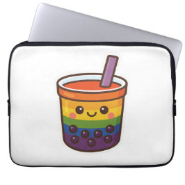 Funda Para Portátil Té de burbuja arcoiris LGBTQ+ Orgullo