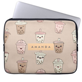 Funda Para Portátil Té de burbuja lechosa neutro personalizado