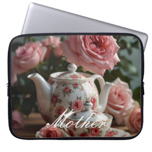 Funda Para Portátil Té Rosa de col rosa