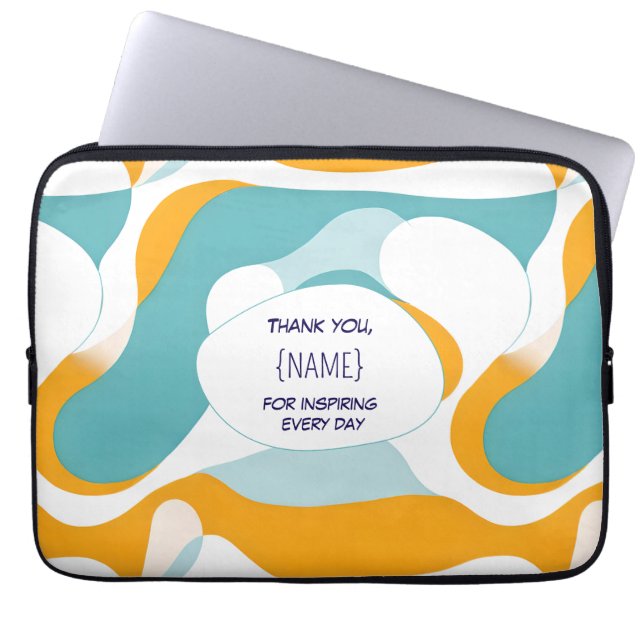 Funda Para Portátil Teacher Thank You –  Personalized (Frente)