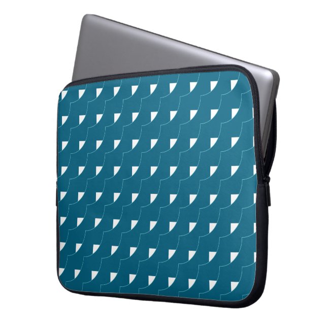 Funda Para Portátil Teal Geometric  (Anverso izquierdo)