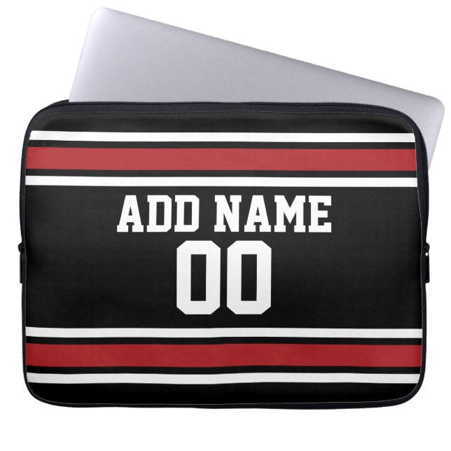Funda Para Portátil Team Jersey con nombre y número personalizados (Frente)