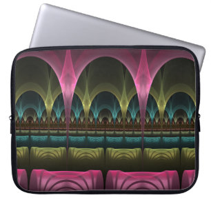 Funda Para Portátil Teatro de fantasía, arte abstracto colorido fracta