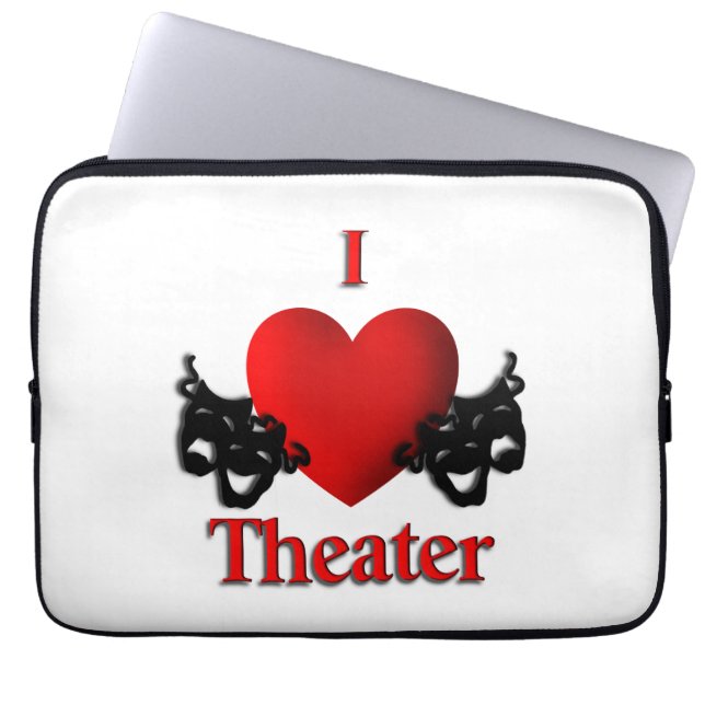Funda Para Portátil Teatro I Heart (Frente)