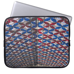 Funda Para Portátil Techo de cristal rojo y azul