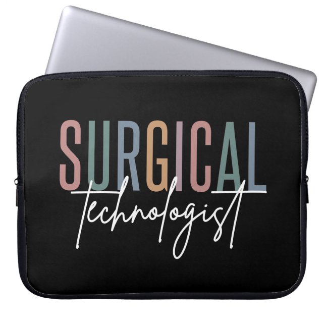 Funda Para Portátil Tecnólogo quirúrgico Med Surg Tech Cirugía (Frente)