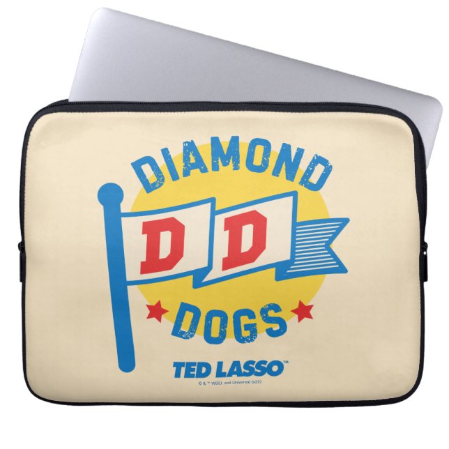 Funda Para Portátil Ted Lasso | Gráfica Pennant de Perros de Diamante (Frente)