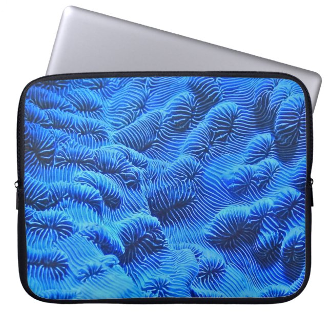 Funda Para Portátil Tejido azul (Frente)