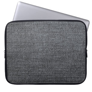 Funda Para Portátil Tejido azul de textura de tela denim