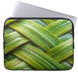 Funda Para Portátil Tejido de bambú fresco verde