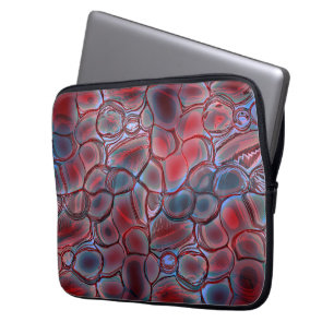 Funda Para Portátil Tejido de células rojas con bombilla suave o infla