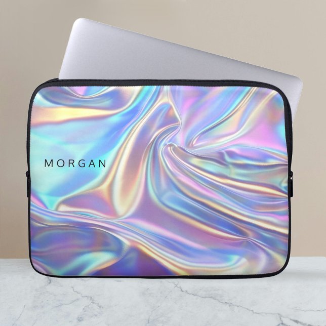 Funda Para Portátil Tejido metálico brillante irlandés, nombre (Subido por el creador)