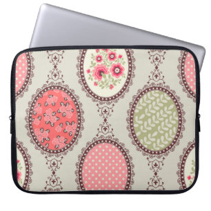 Funda Para Portátil Tejido Vintage: Diseño sin problemas.