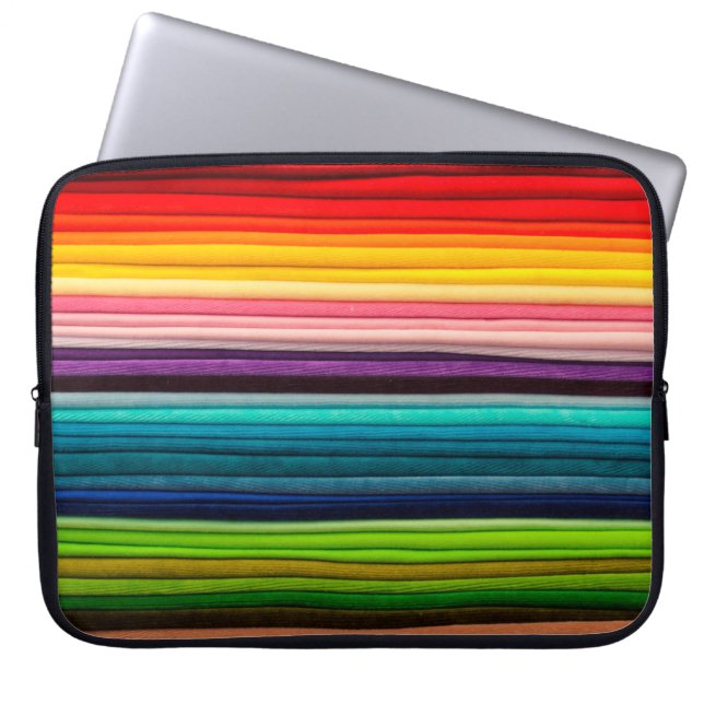 Funda Para Portátil Tejidos coloridos (Frente)