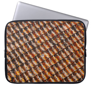 Funda Para Portátil Tejidos de naranja y negro
