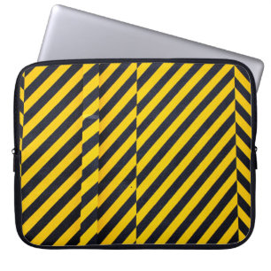 Funda Para Portátil Tejidos de rayas amarillas y negras