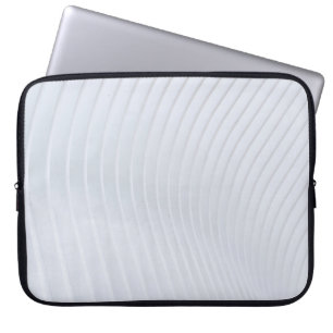 Funda Para Portátil Tejidos de rayas blancas y grises