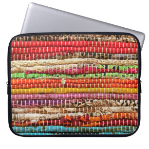 Funda Para Portátil Tejidos de tela rayada se ven naturales
