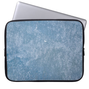 Funda Para Portátil Tejidos florales azules y blancos