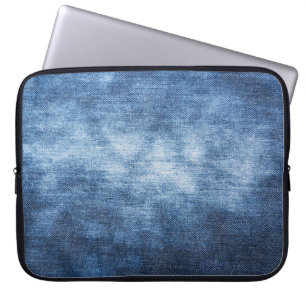 Funda Para Portátil Tela de denim, fondo texturado.