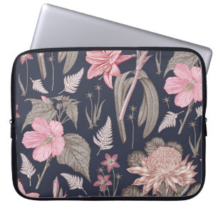 Funda Para Portátil Tela de patrón sin inconvenientes. Set Amaryllis W