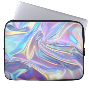 Funda Para Portátil Tela metálica brillante irlandesa, púrpura de oro